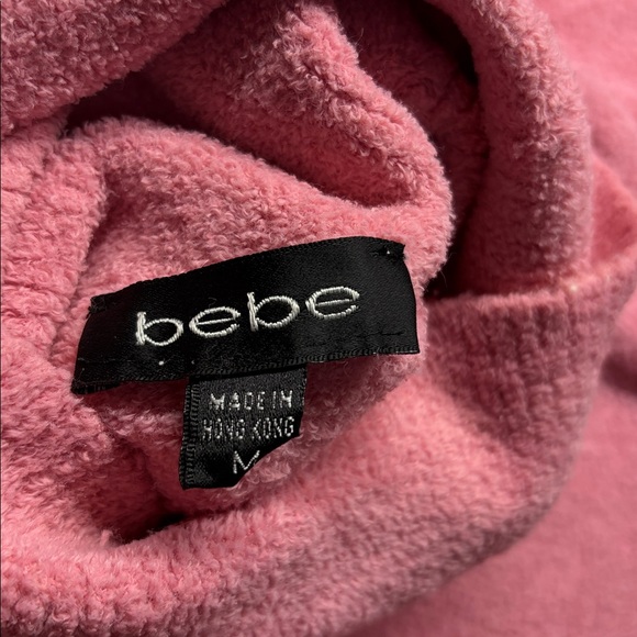 BEBE Y2K Velour Cozy Turtleneck Sweater - Picture 5 of 6